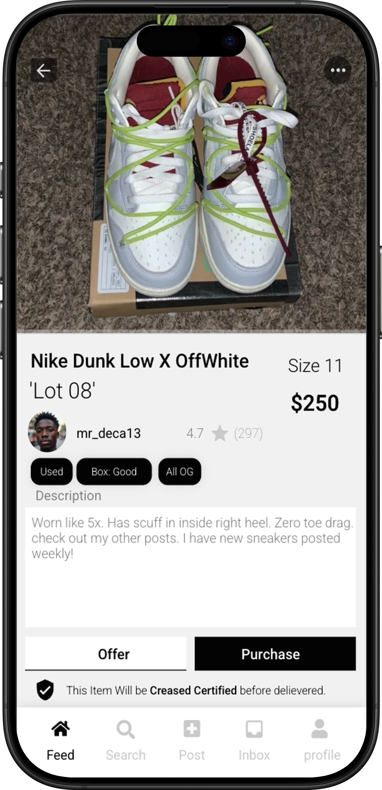 Creased App Mockup 3
